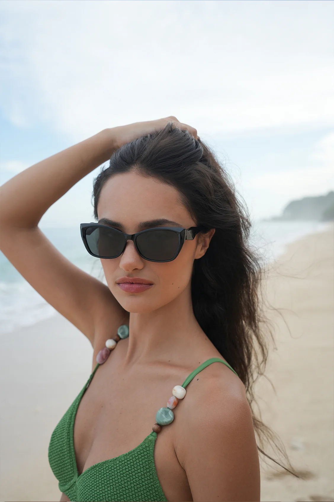 Black Sydney Cat-Eye Women’s Sunglasses - Image 2