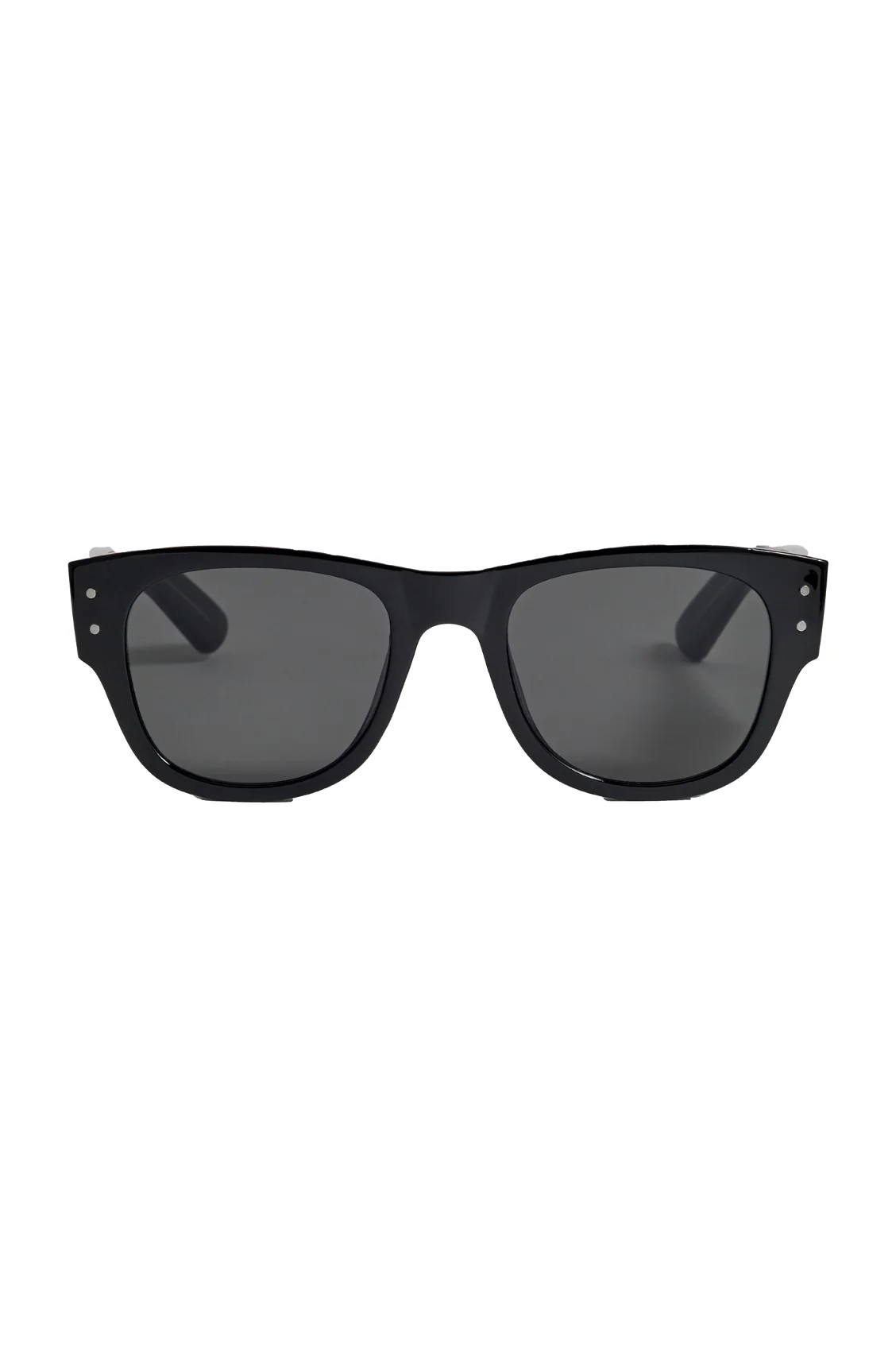 Black Wayfarer-Inspired Unisex Sunglasses - Image 2