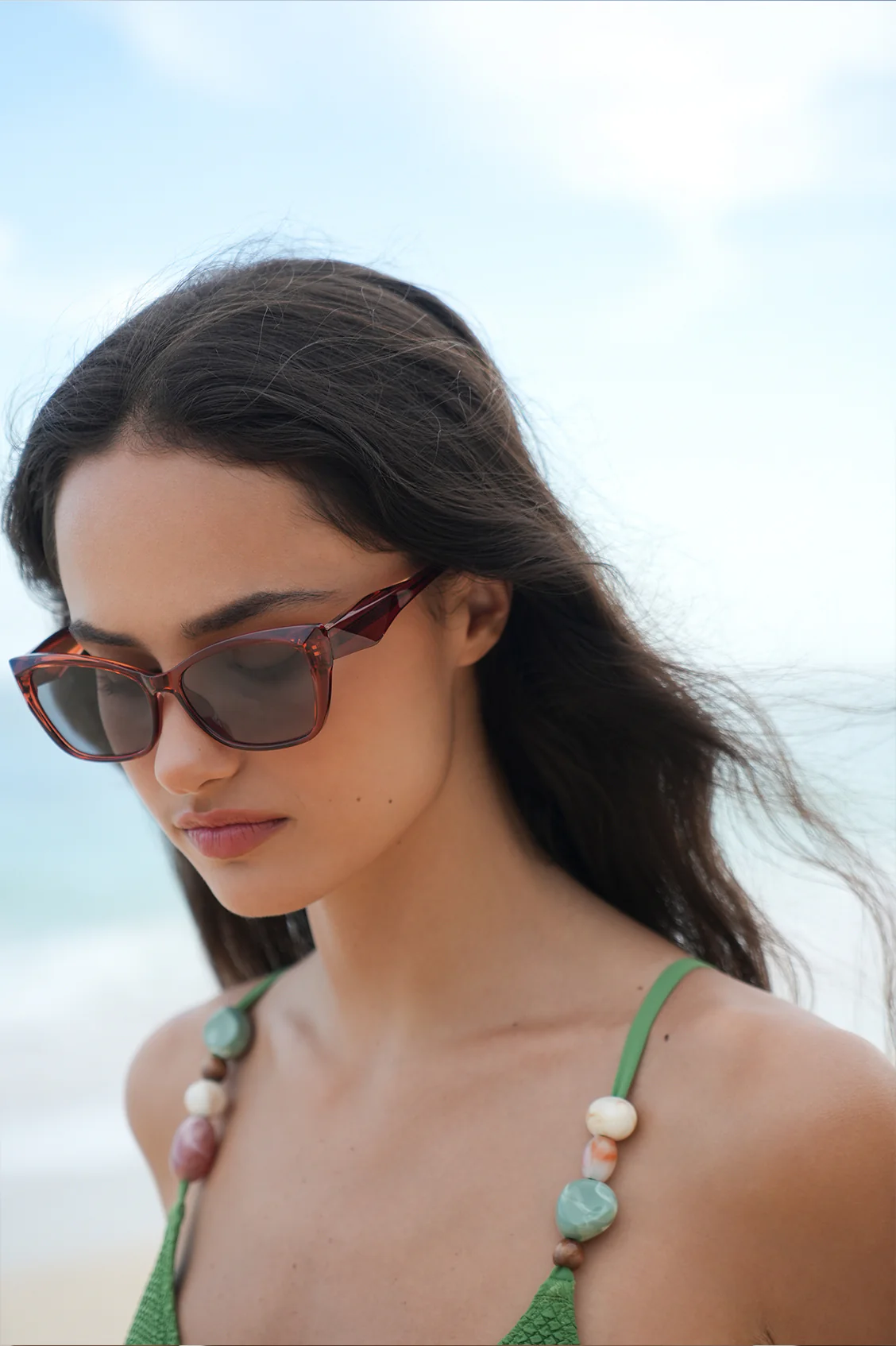 Burnt Orange Sydney Cat-Eye Women’s Sunglasses - Image 2