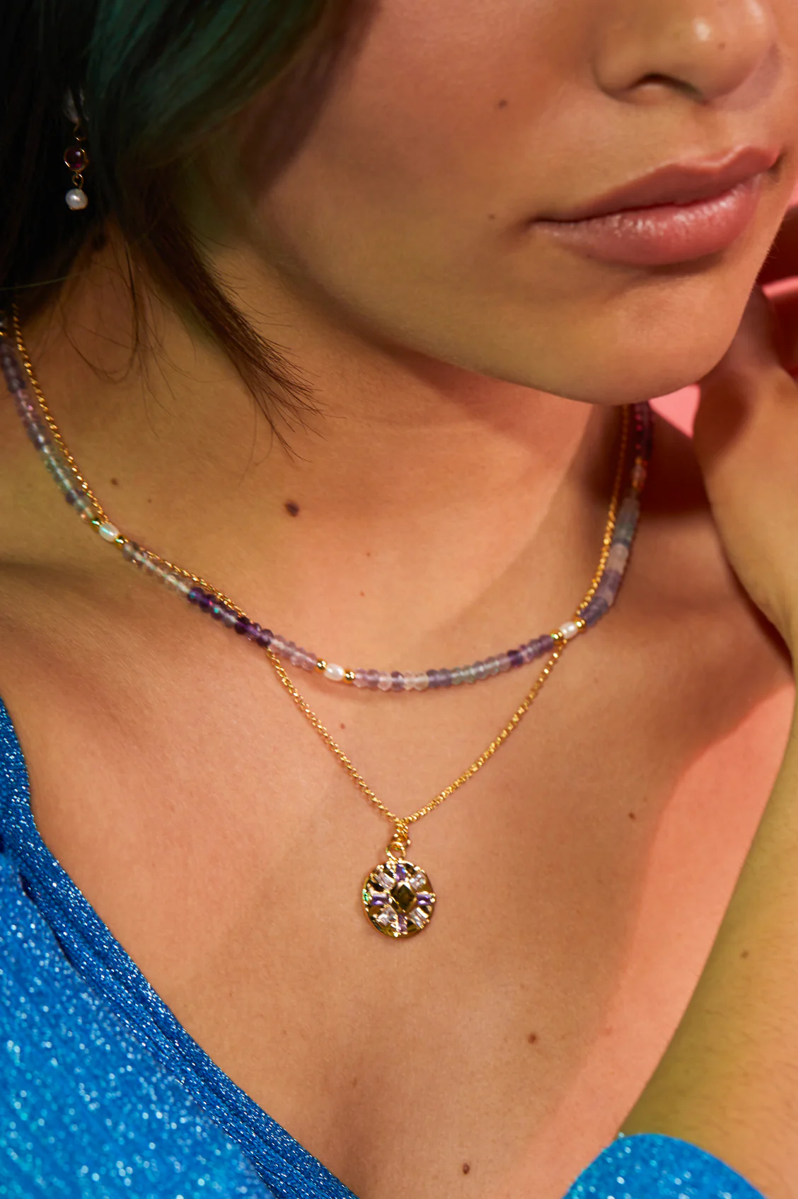 CZ Flower Pendant - Image 2