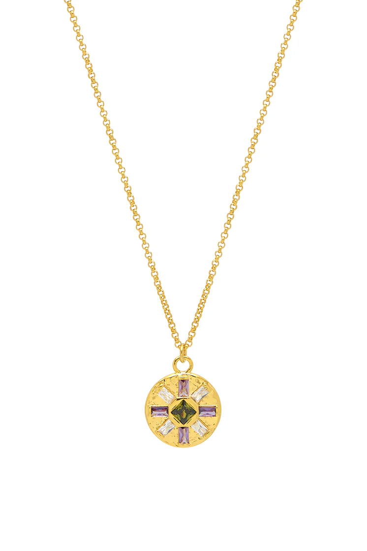 CZ Flower Pendant - Image 3