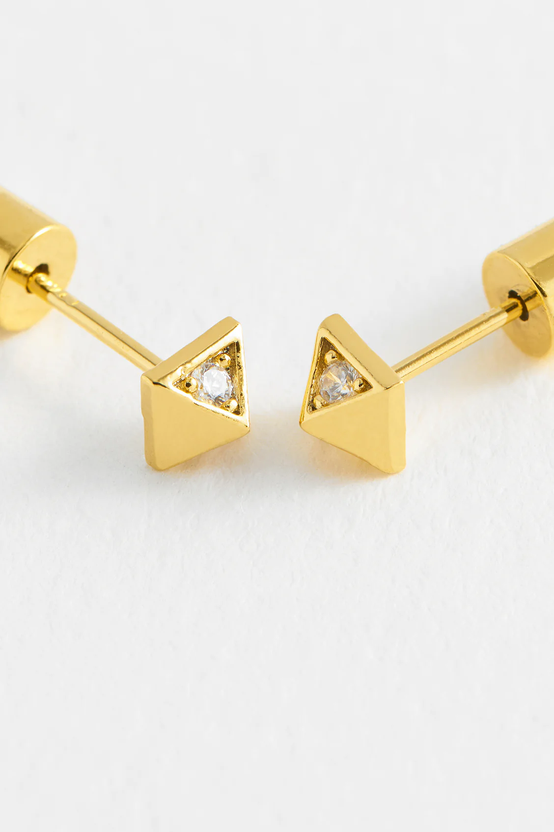 CZ Quilted Inlay Pyramid Studs - Image 4