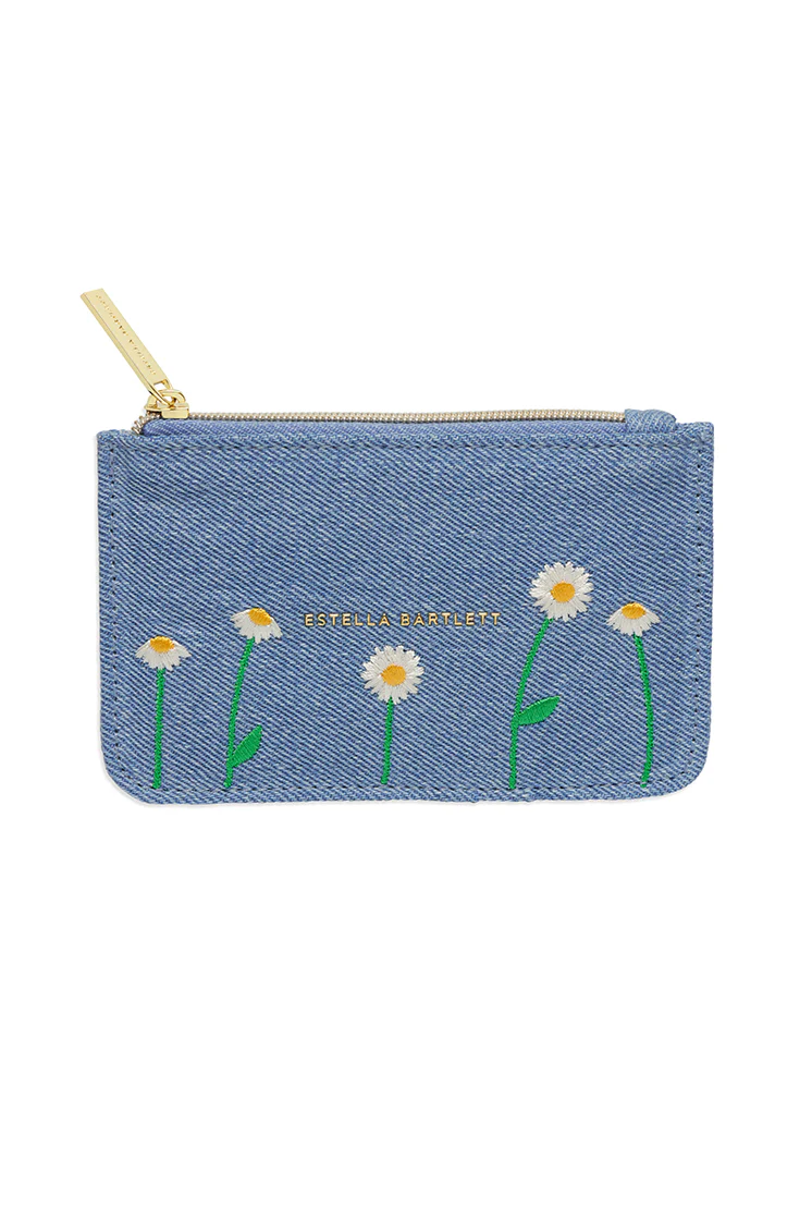 Daisy Embroidered Card Purse - Image 3