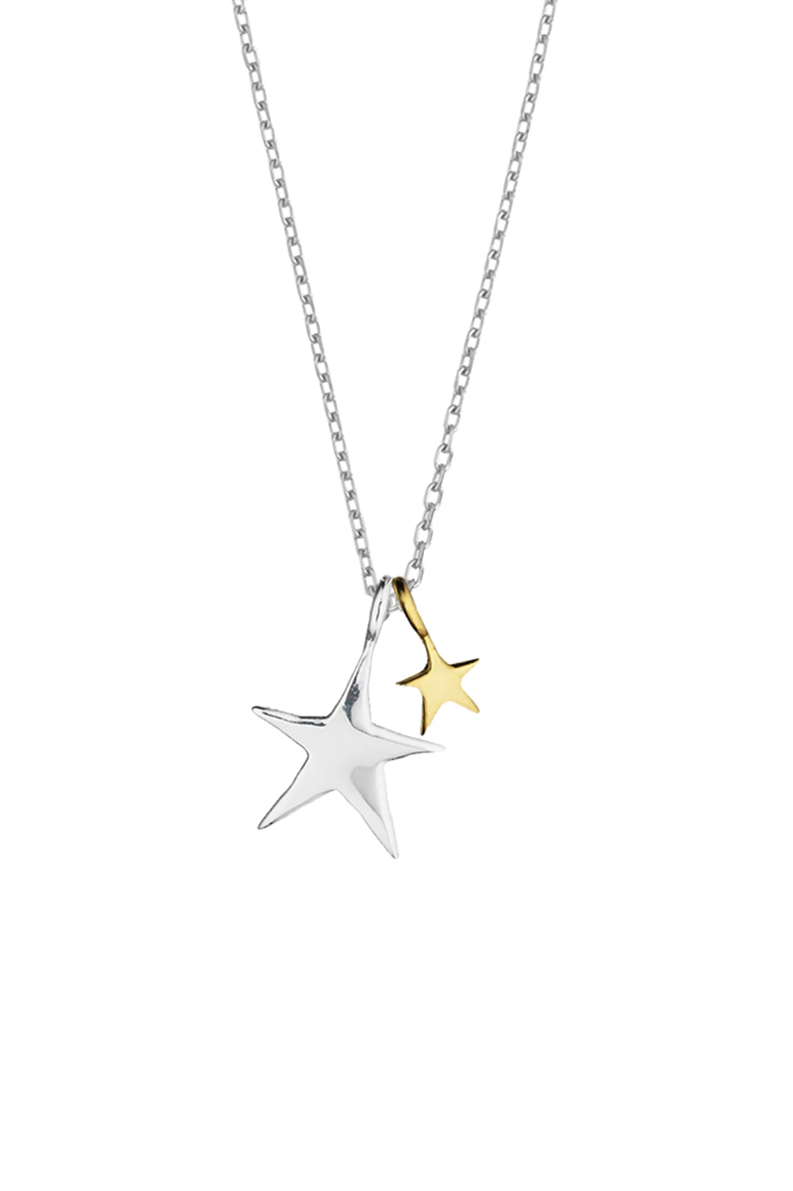 Double Hand Drawn Star Necklace - Image 3