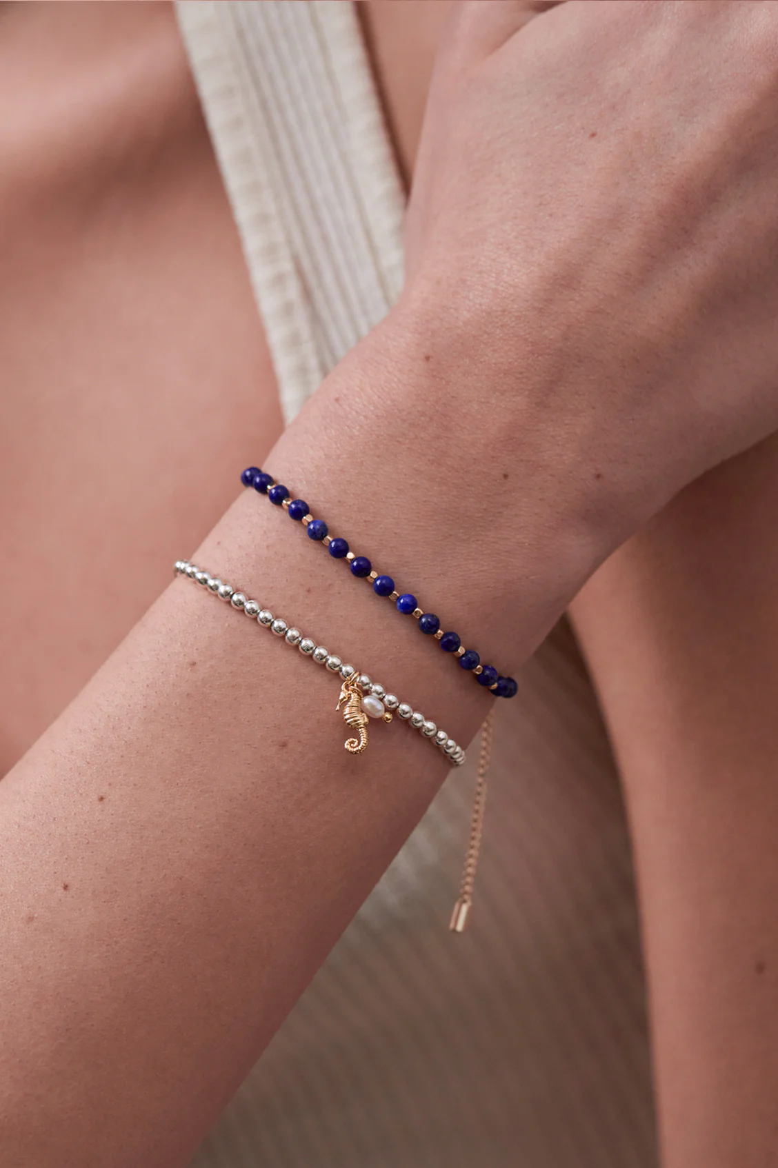 Seahorse And Pearl Sienna Bracelet - Image 2
