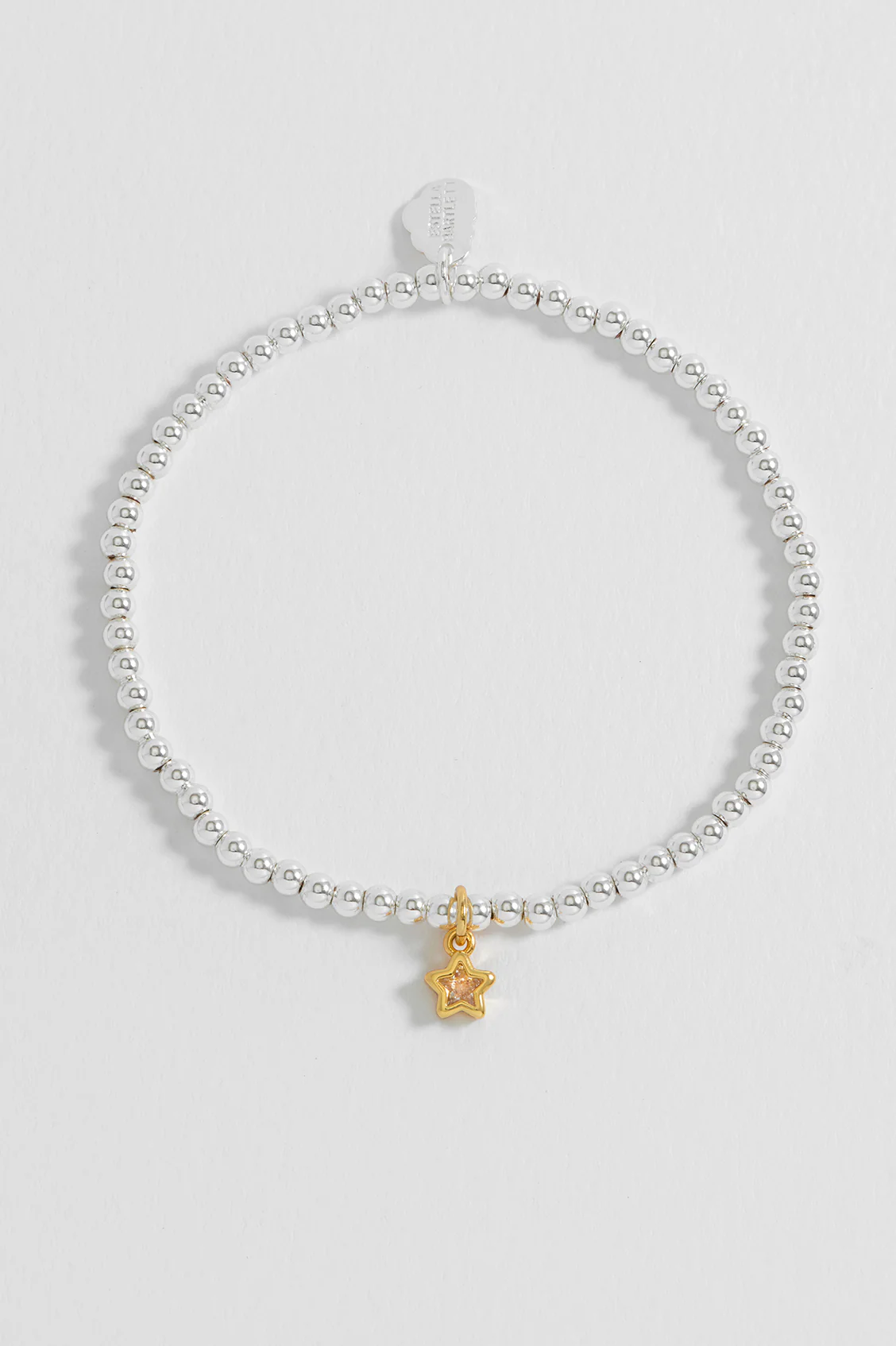 Sienna Beaded CZ Star Charm Bracelet - Image 2