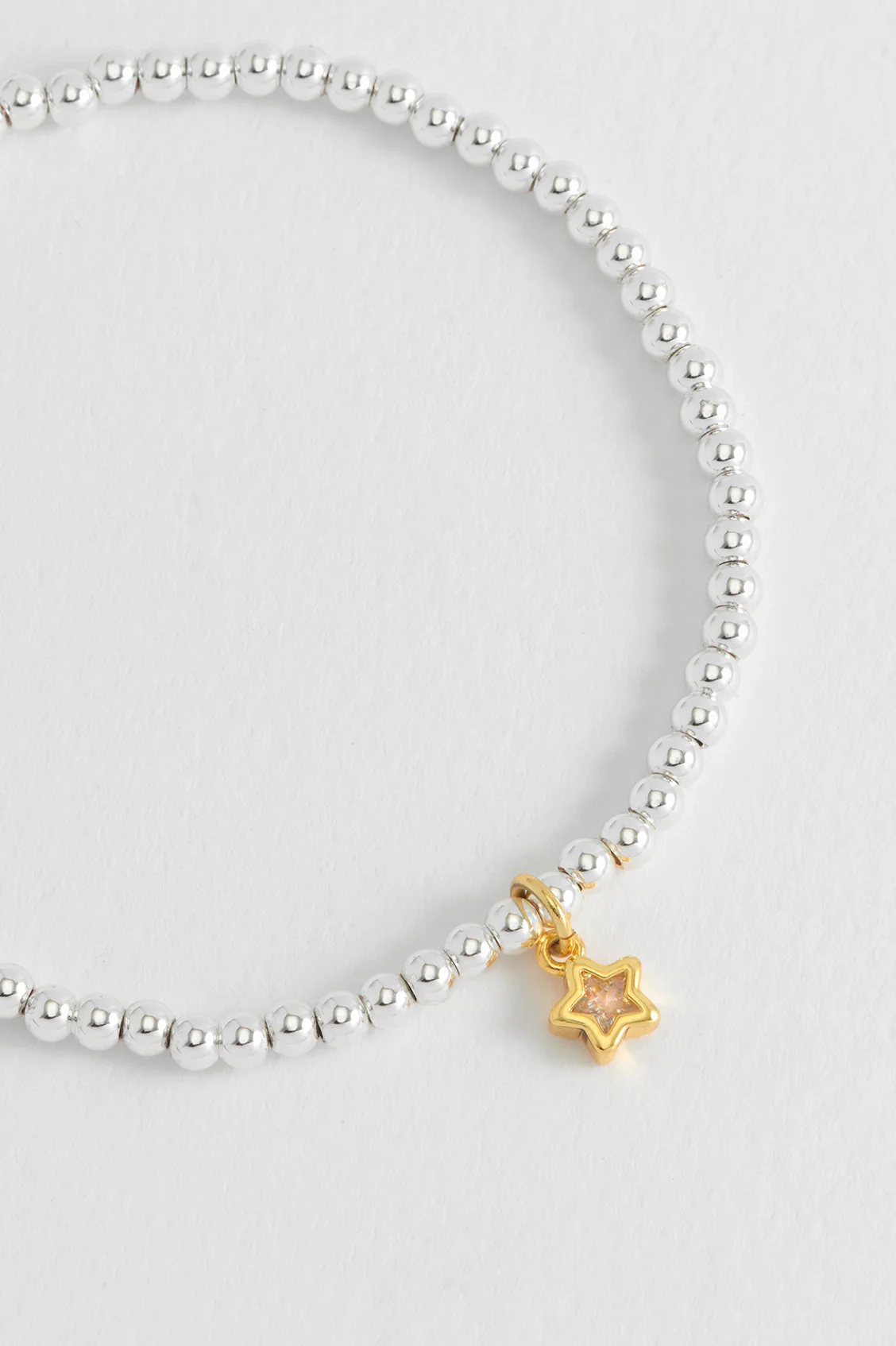 Sienna Beaded CZ Star Charm Bracelet - Image 5