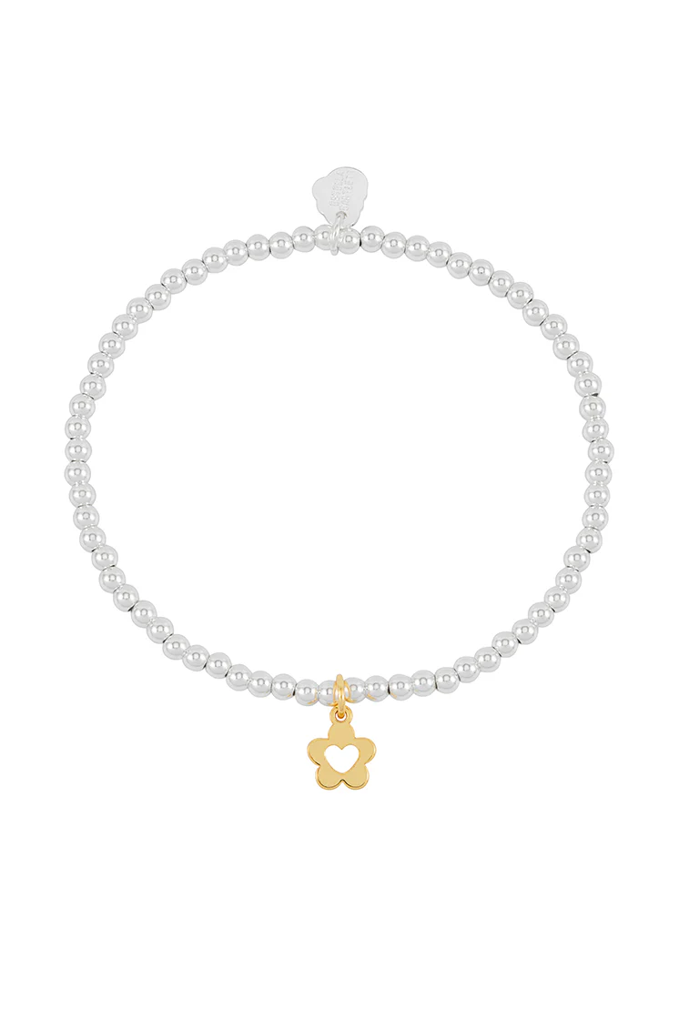 Sienna Beaded Flower and Heart Bracelet - Image 3