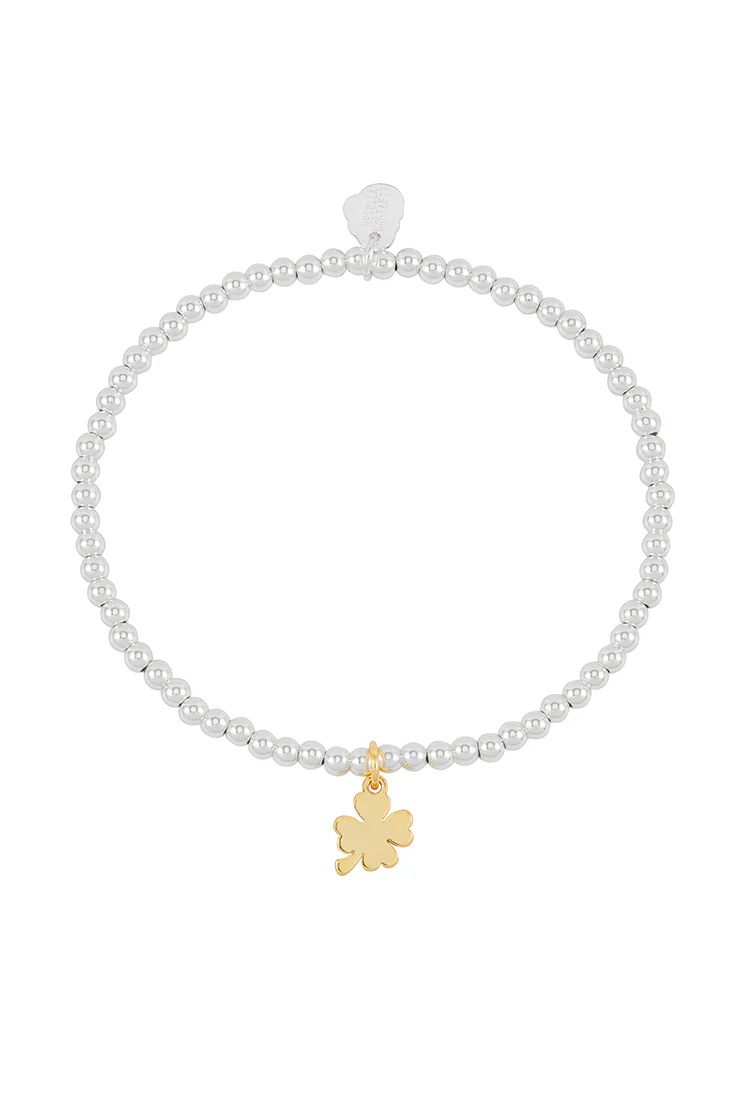 Sienna Beaded Lucky Clover Charm Bracelet - Image 3