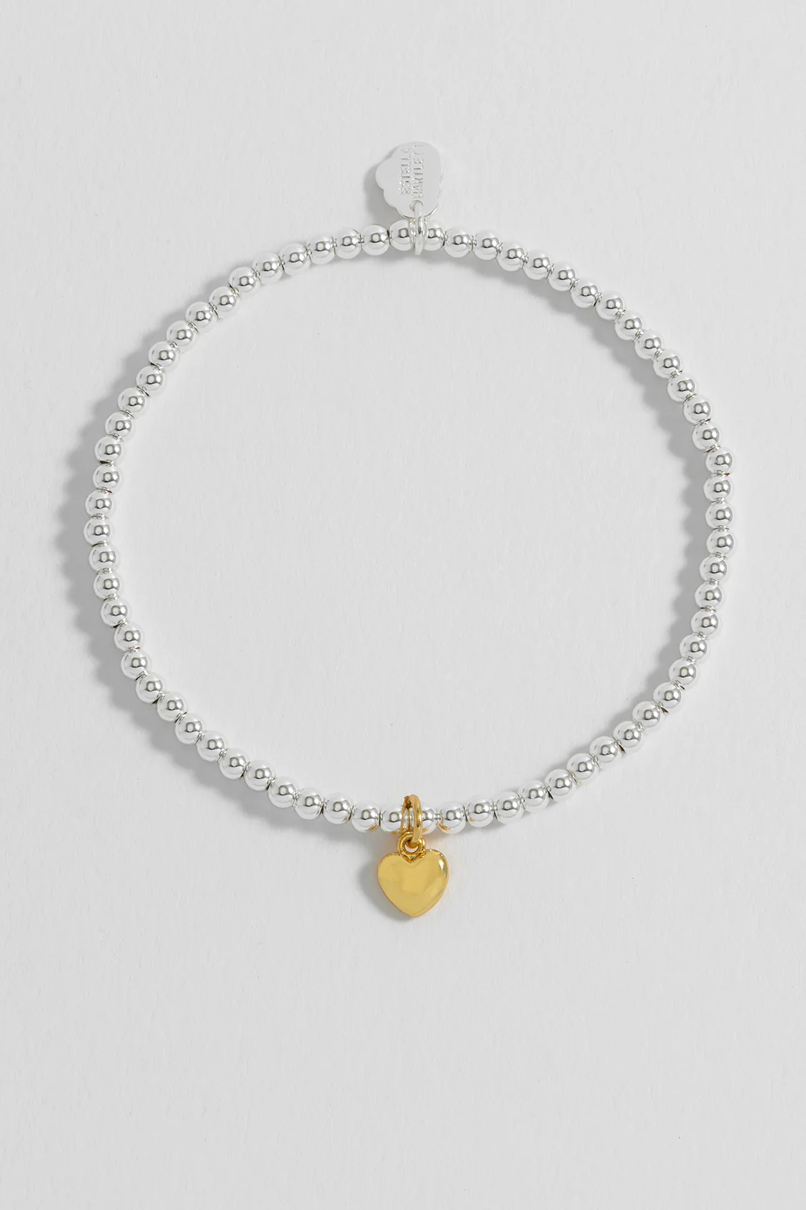 Sienna Beaded Puffy Heart Charm Bracelet - Image 2