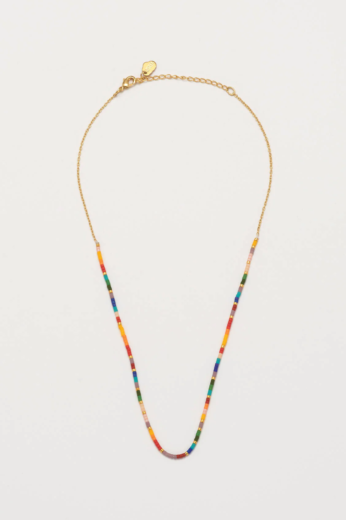 Rainbow Beaded Necklace - Image 4