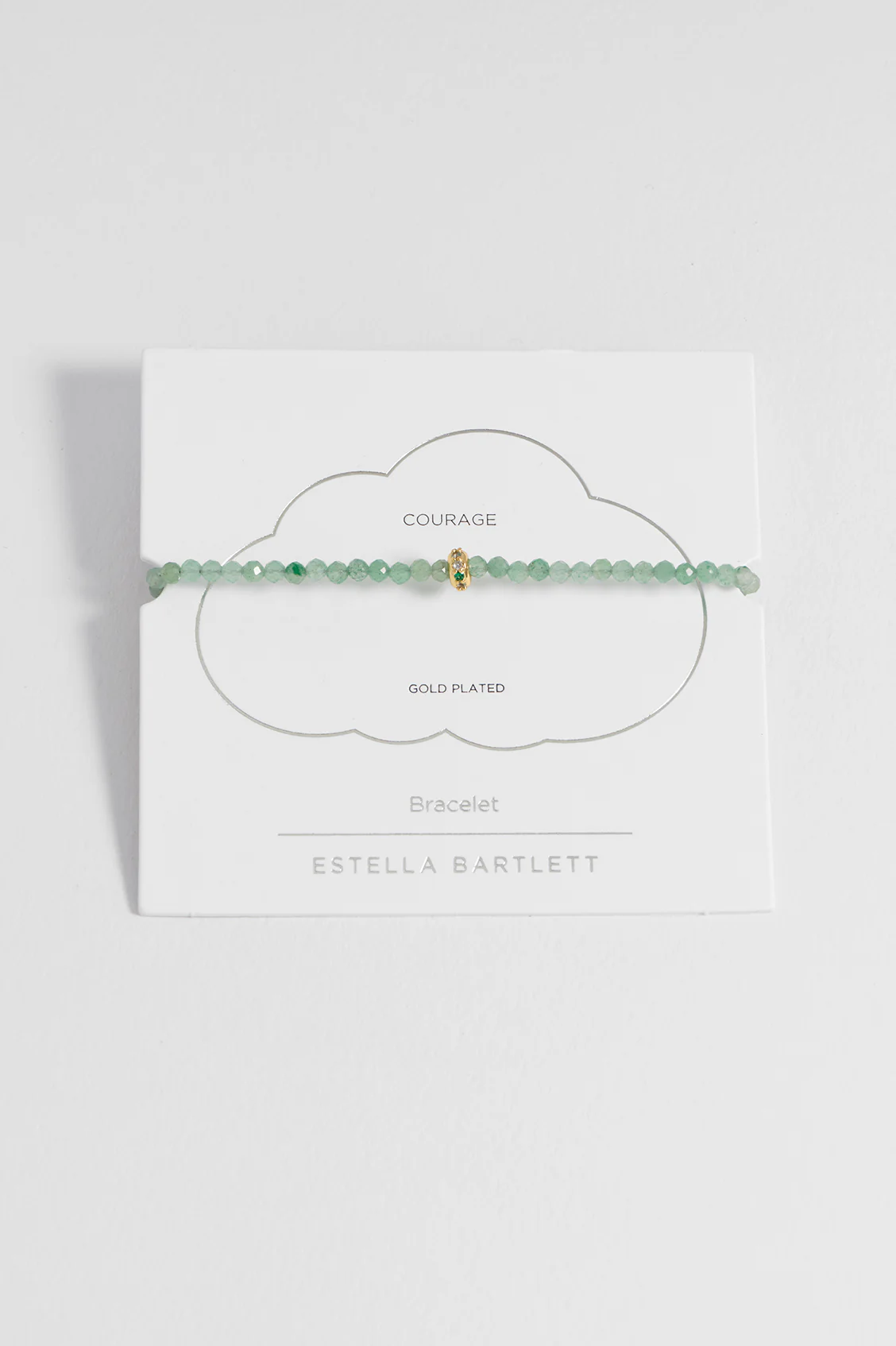 Green Aventurine CZ Disc Amelia Bracelet