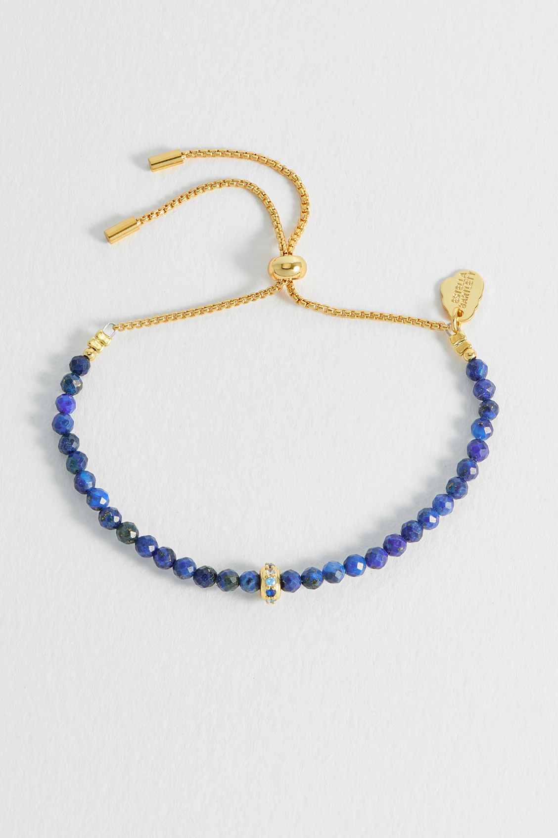 Lapis Lazuli CZ Disc Amelia Bracelet - Image 4