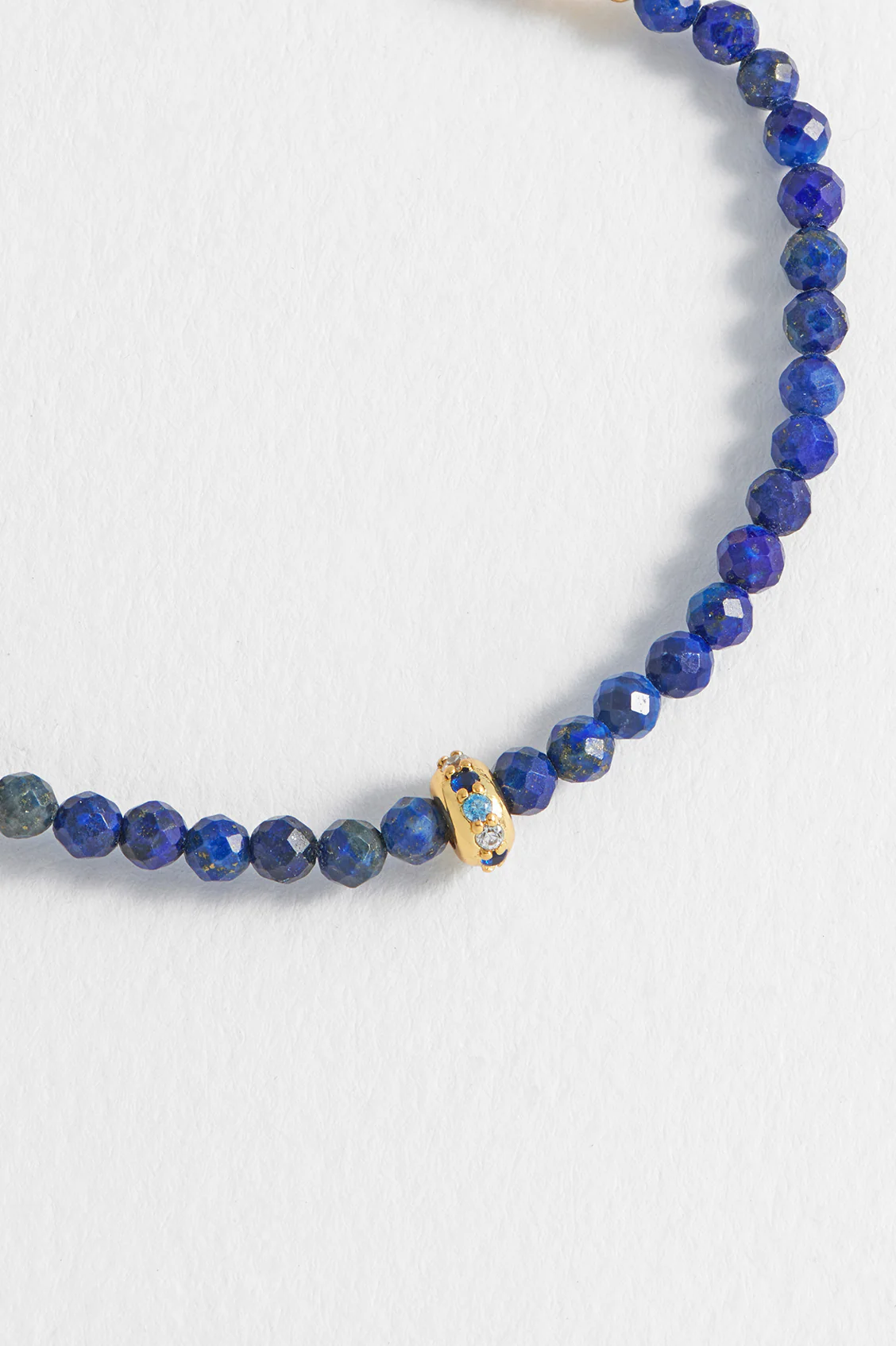 Lapis Lazuli CZ Disc Amelia Bracelet - Image 6