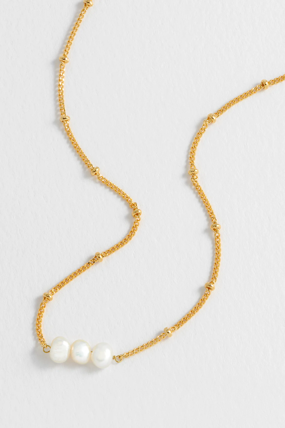 Beaded Chain And Pearl Necklace - Image 4