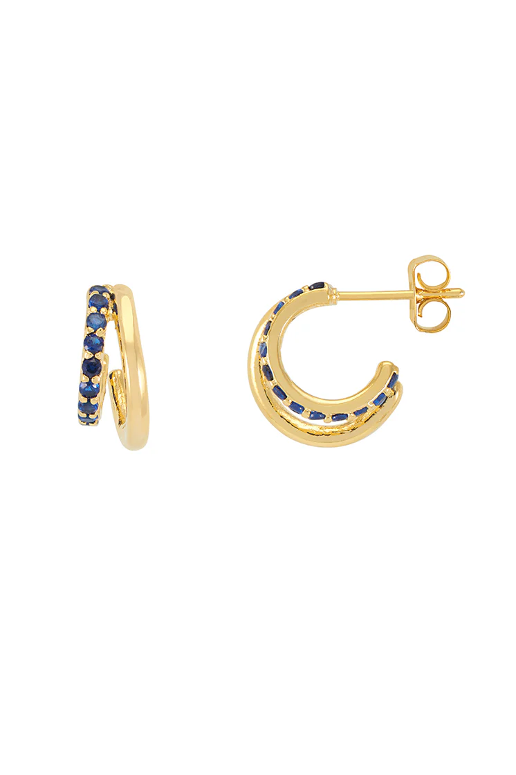 Pave Curl Hoops - Image 3