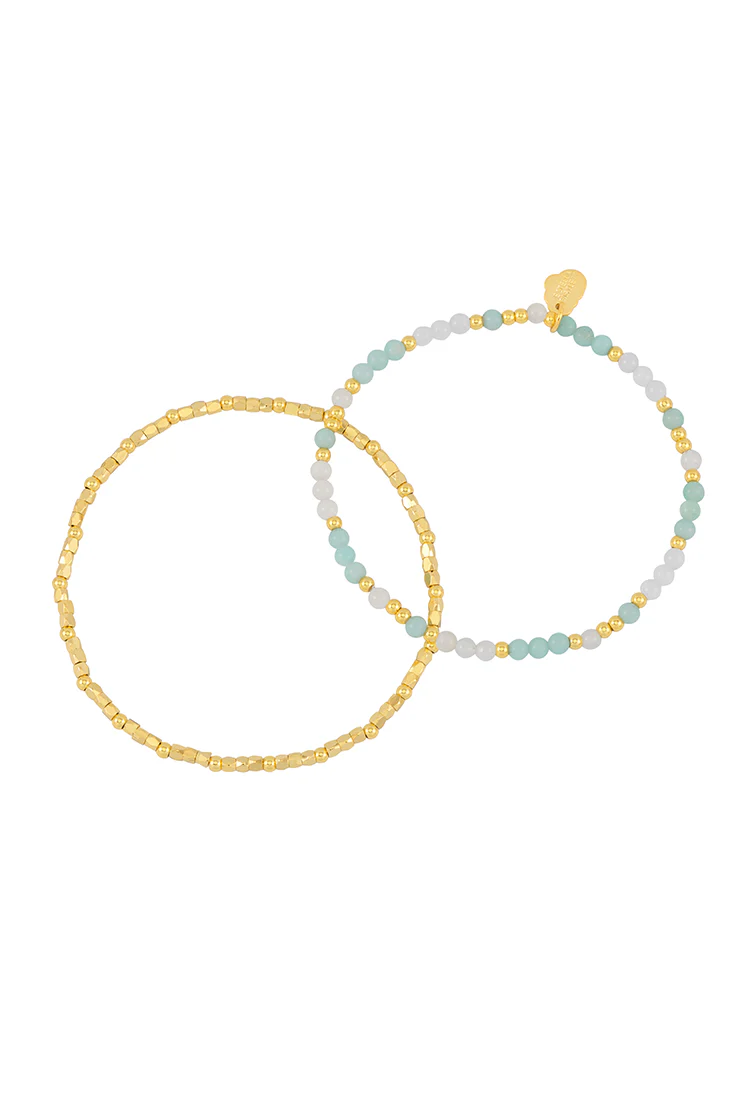 Coco and Gemstone Bracelet Set - Image 3