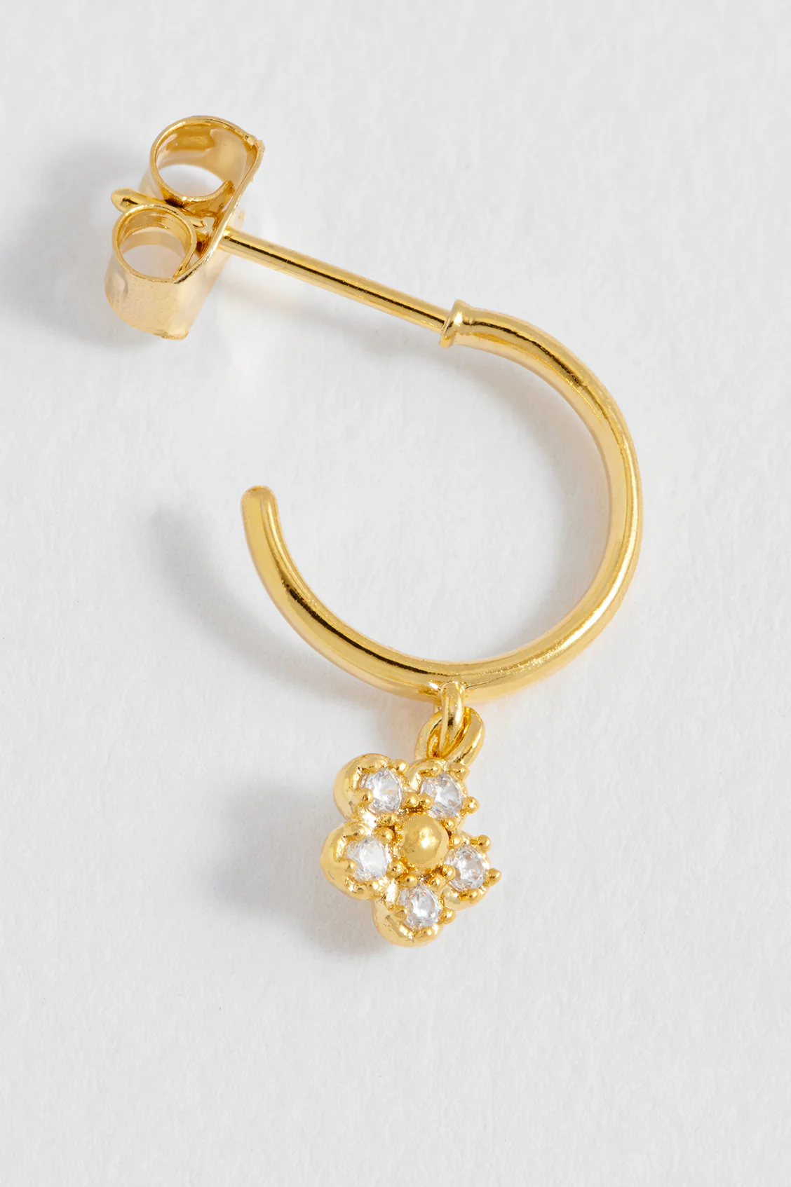 CZ Flower Hoops - Image 4