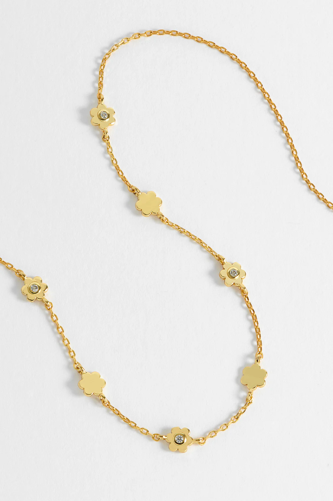 CZ Flower Necklace - Image 2