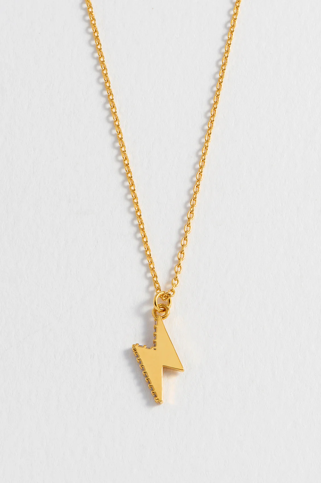 CZ Power Bolt Necklace - Image 2