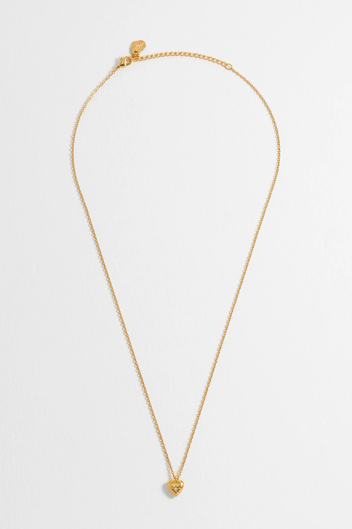 CZ Star Puffy Heart Necklace - Image 6