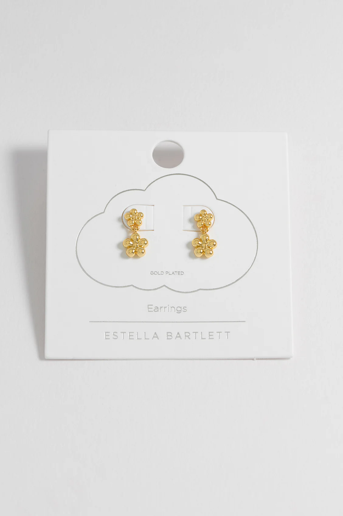 Duo Flower Drop Earrings - Image 5