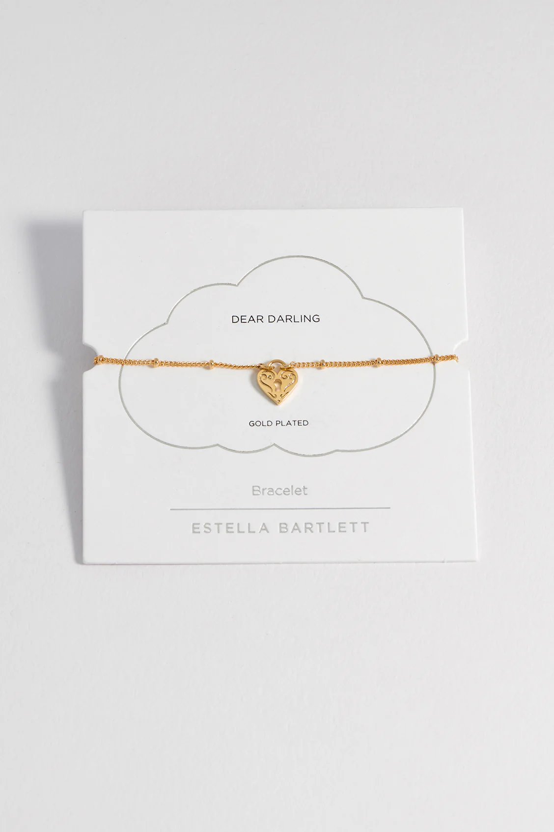Engraved Heart Padlock Bracelet