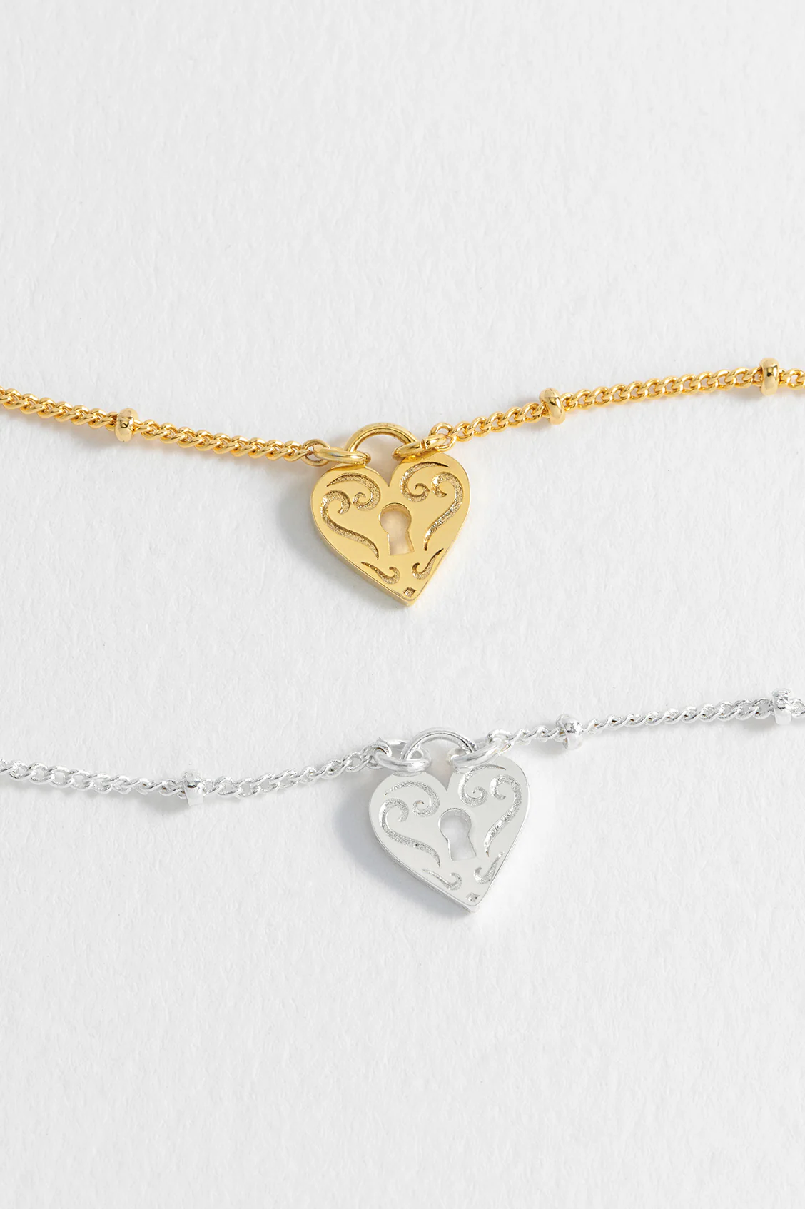 Engraved Heart Padlock Bracelet - Image 6