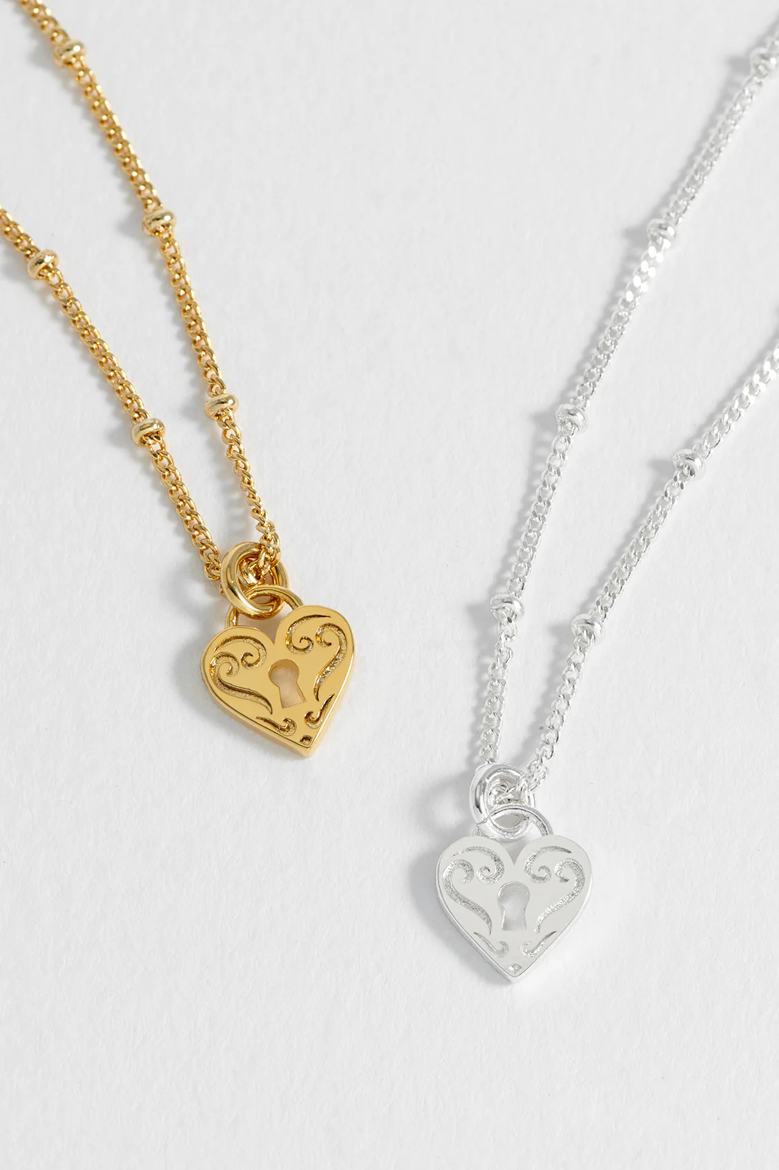 Engraved Heart Padlock Necklace - Image 6