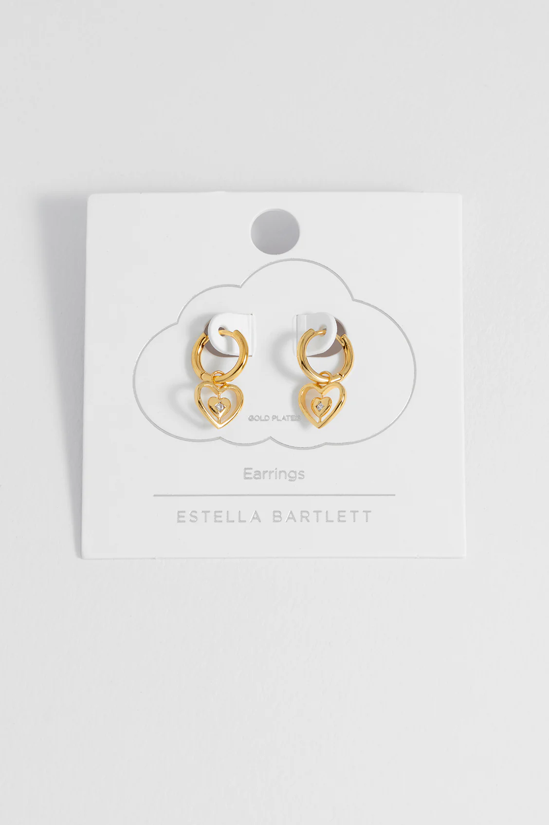 Enveloped CZ Heart Huggie Hoops - Image 4