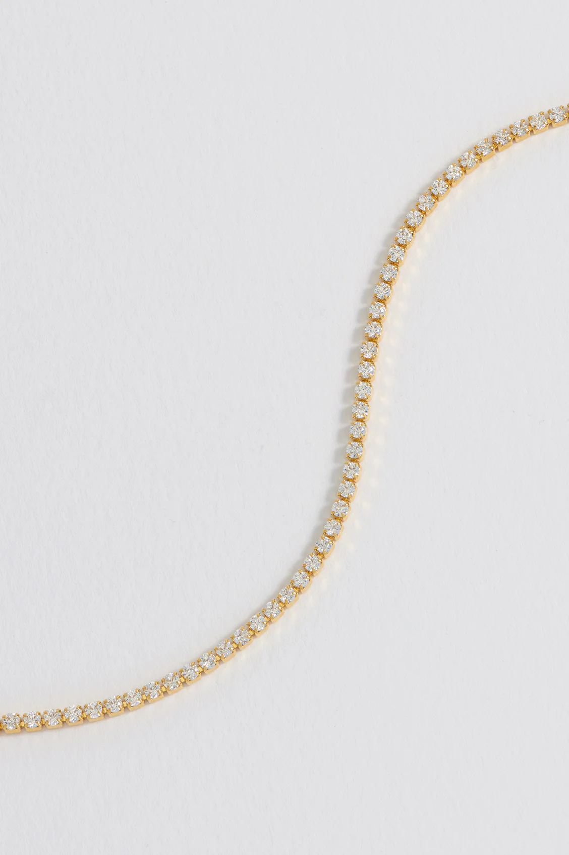 Fine CZ Tennis Bracelet - Image 3