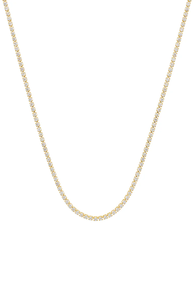 Fine Tennis Chain Necklace - Image 3