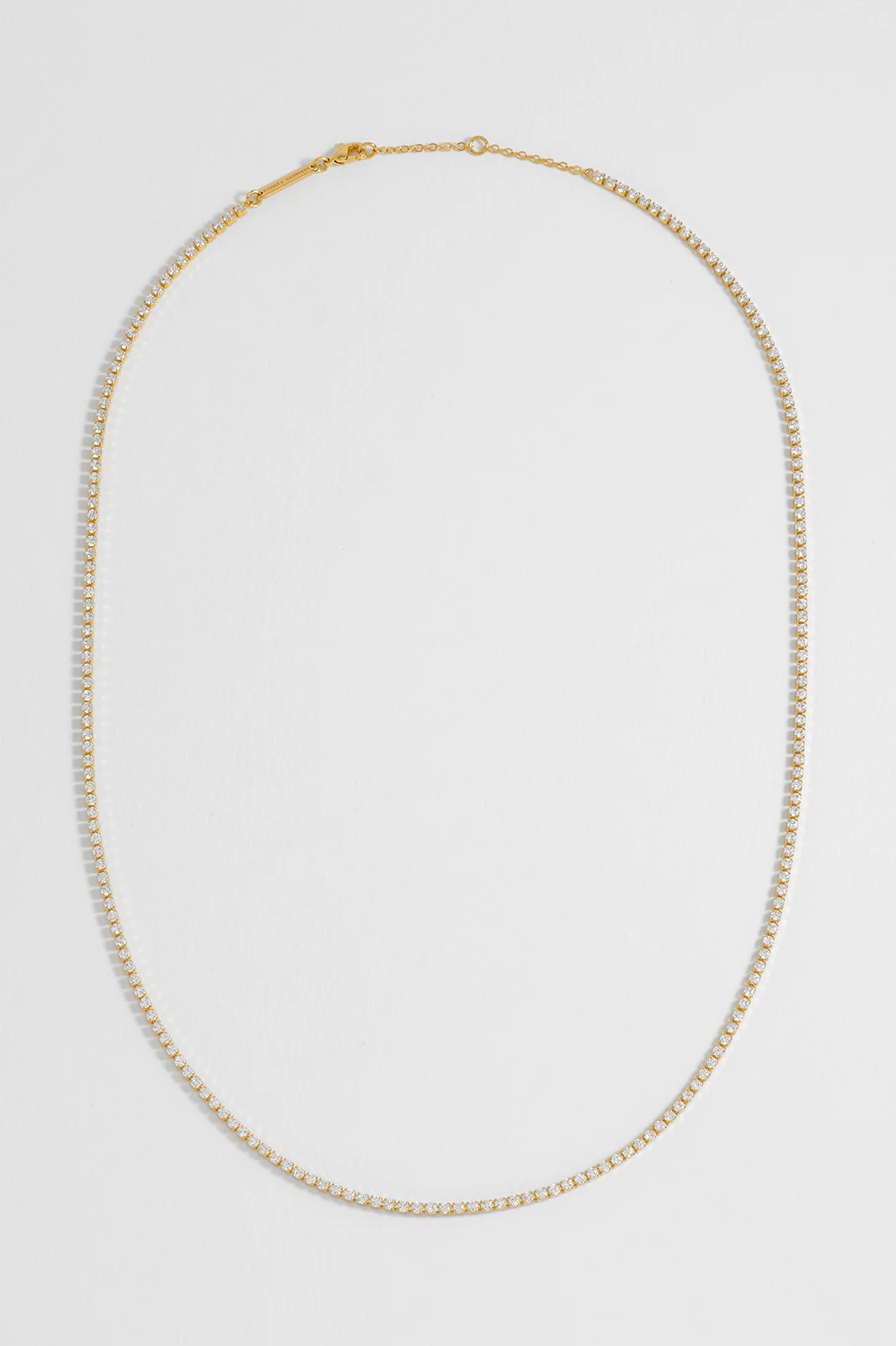 Fine Tennis Chain Necklace - Image 4