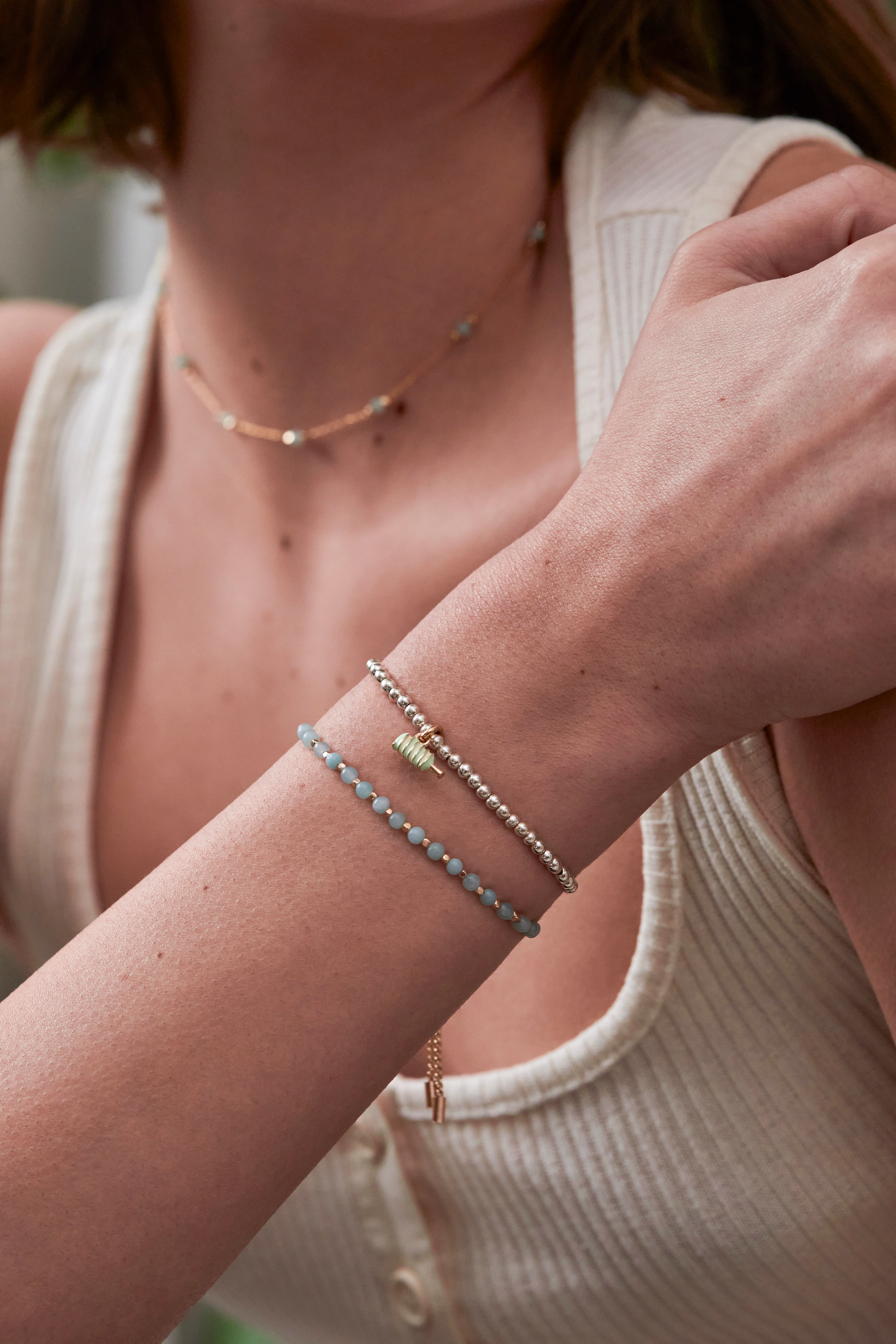 Wellness Amazonite Gemstone Amelia Bracelet - Image 4