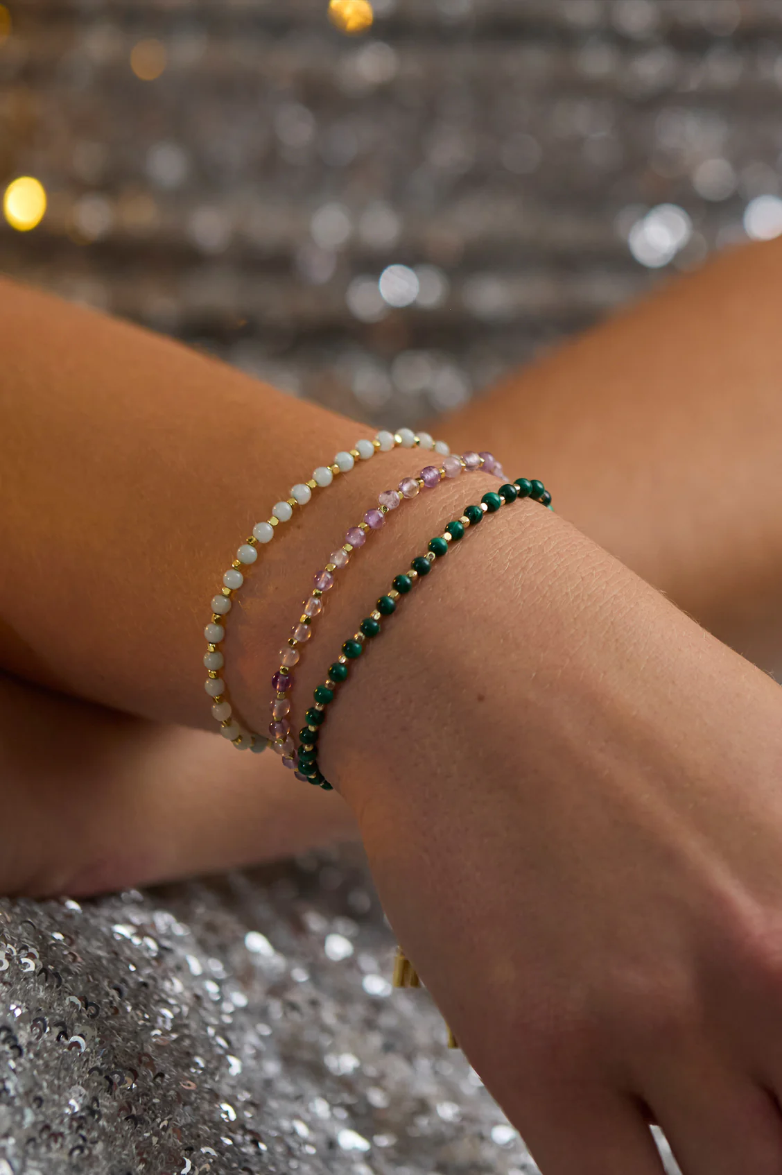 Wellness Malachite Gemstone Amelia Bracelet - Image 2