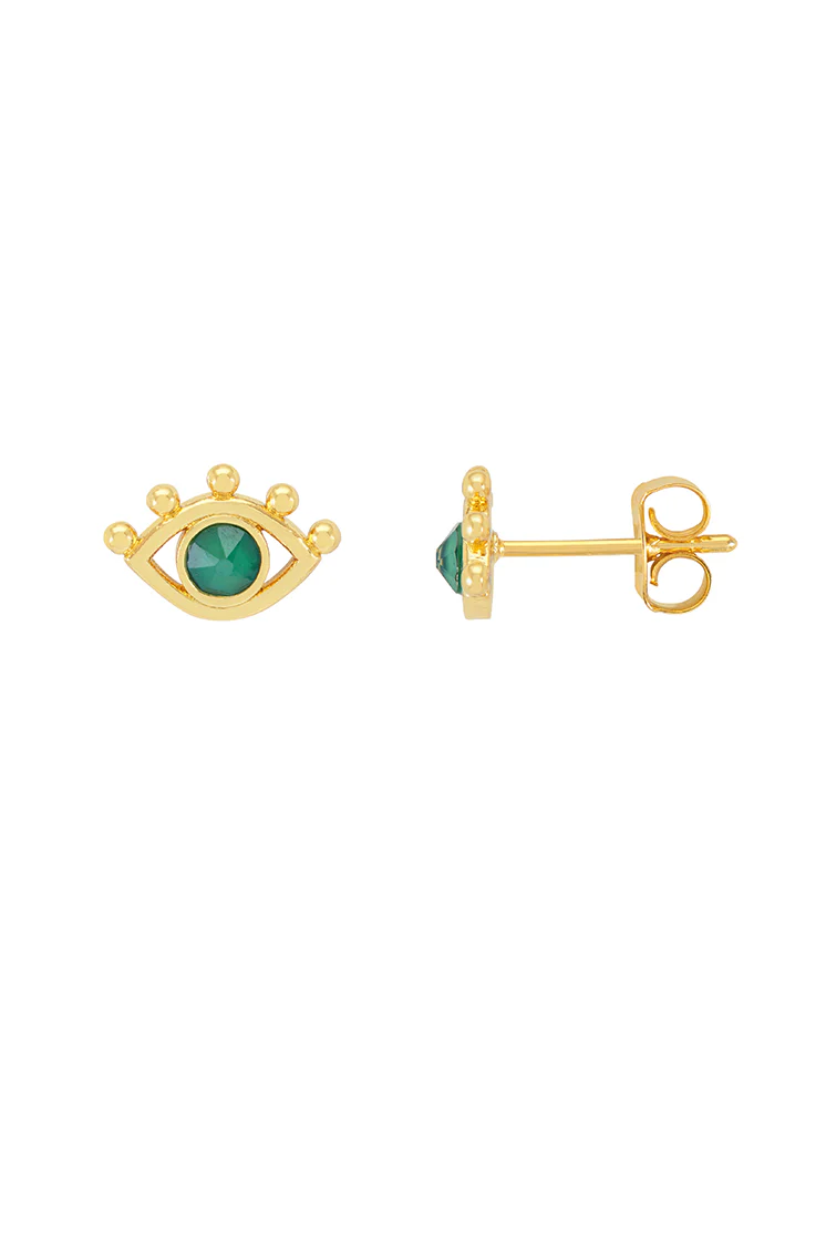 Evil Eye Stud Earrings - Image 3