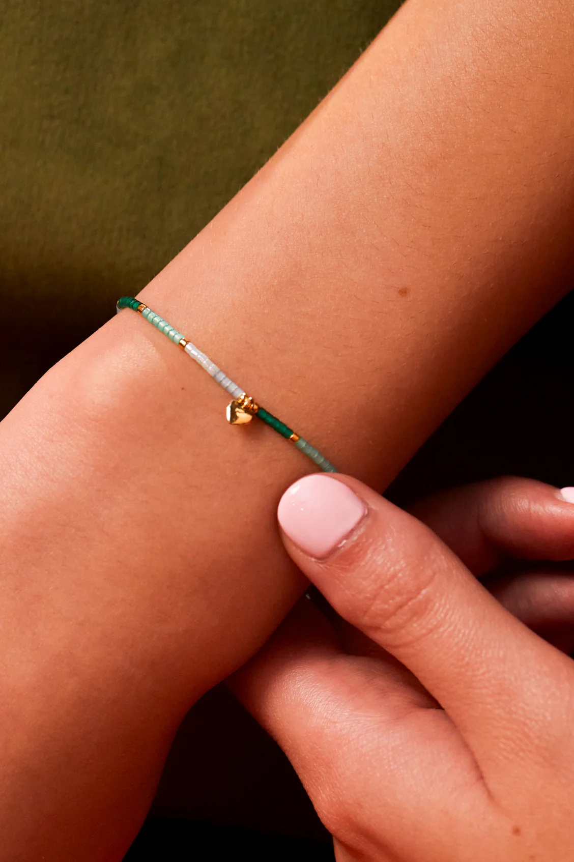 Mini Heart Miyuki Bracelet - Image 2