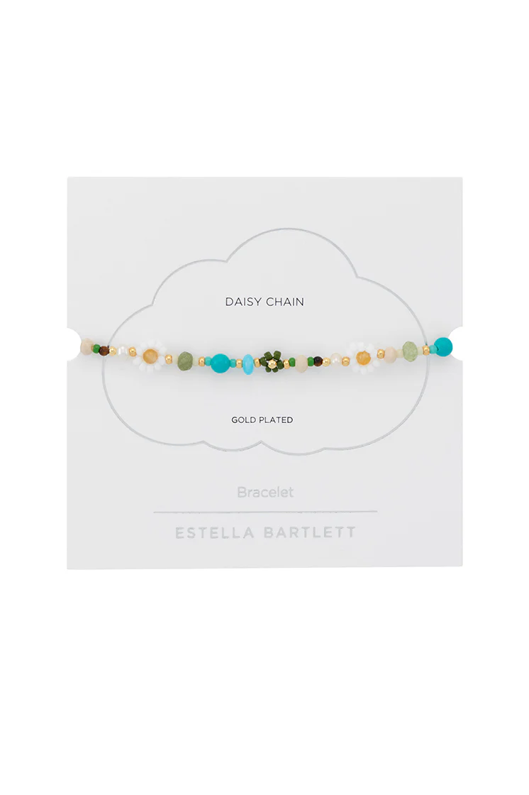 Green Beaded Flower Bracelet - Image 3