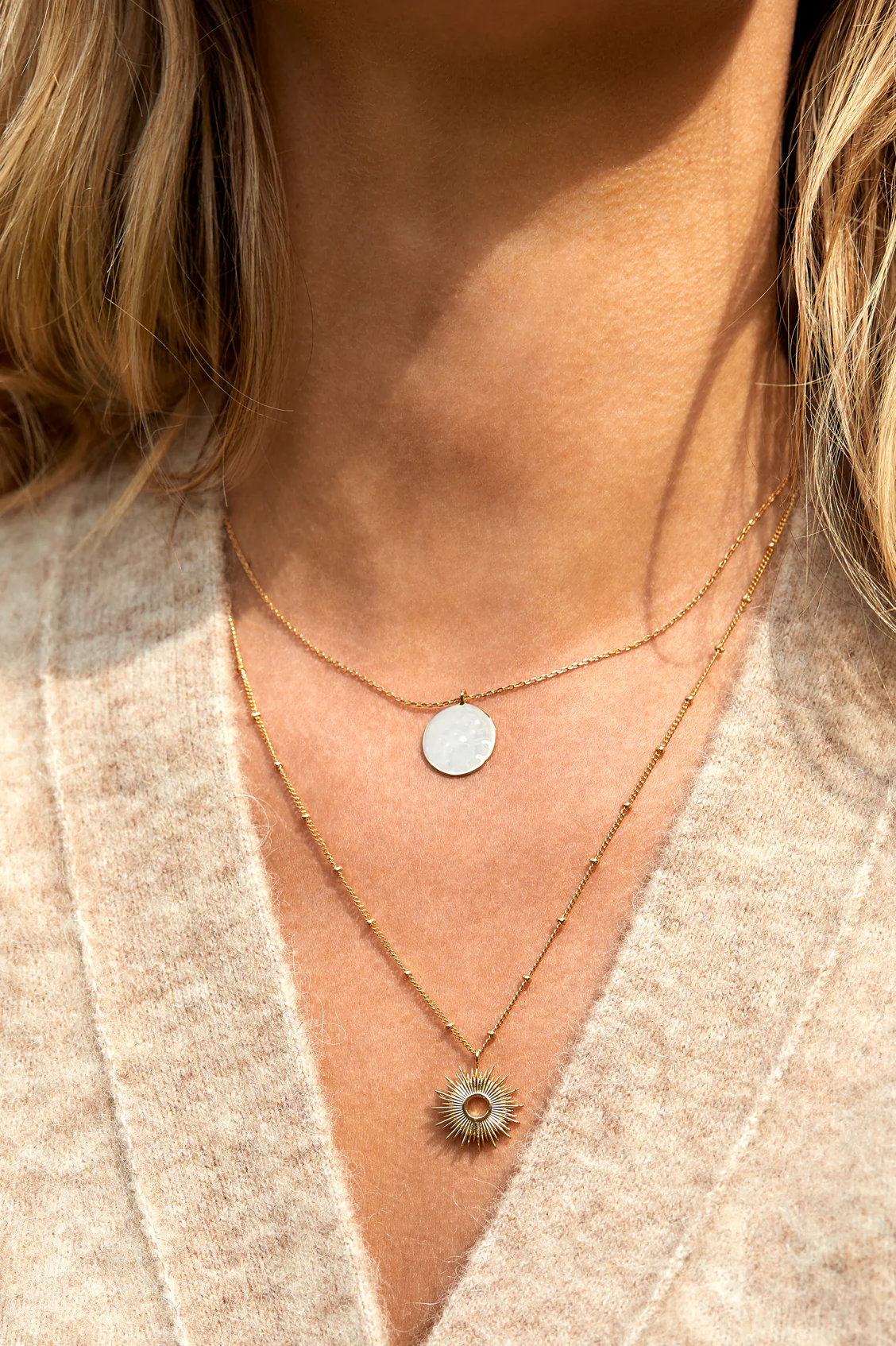 Hammered Disc Pendant - Image 6