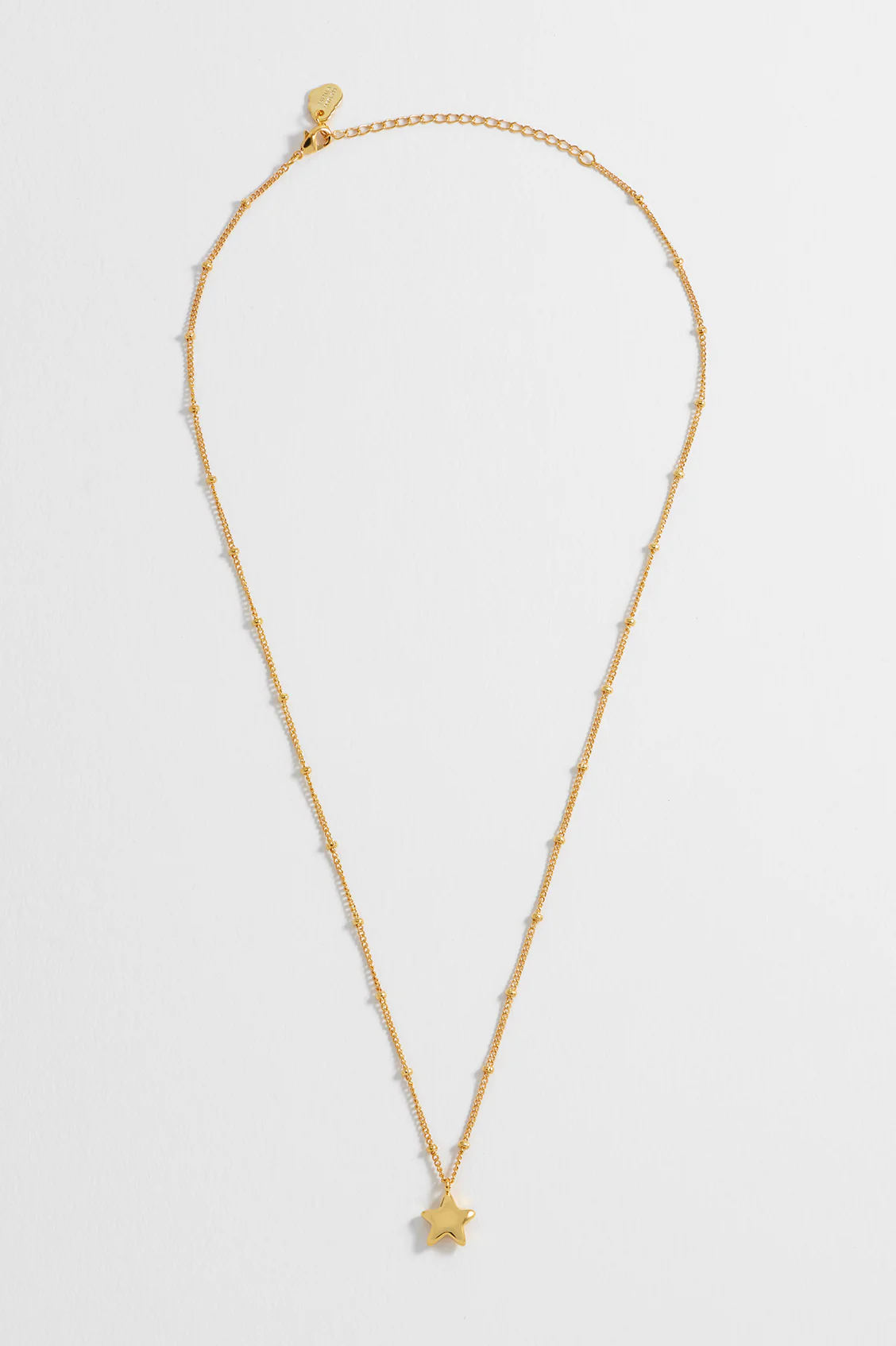 Hand Drawn Star Pendant On Beaded Chain - Image 5