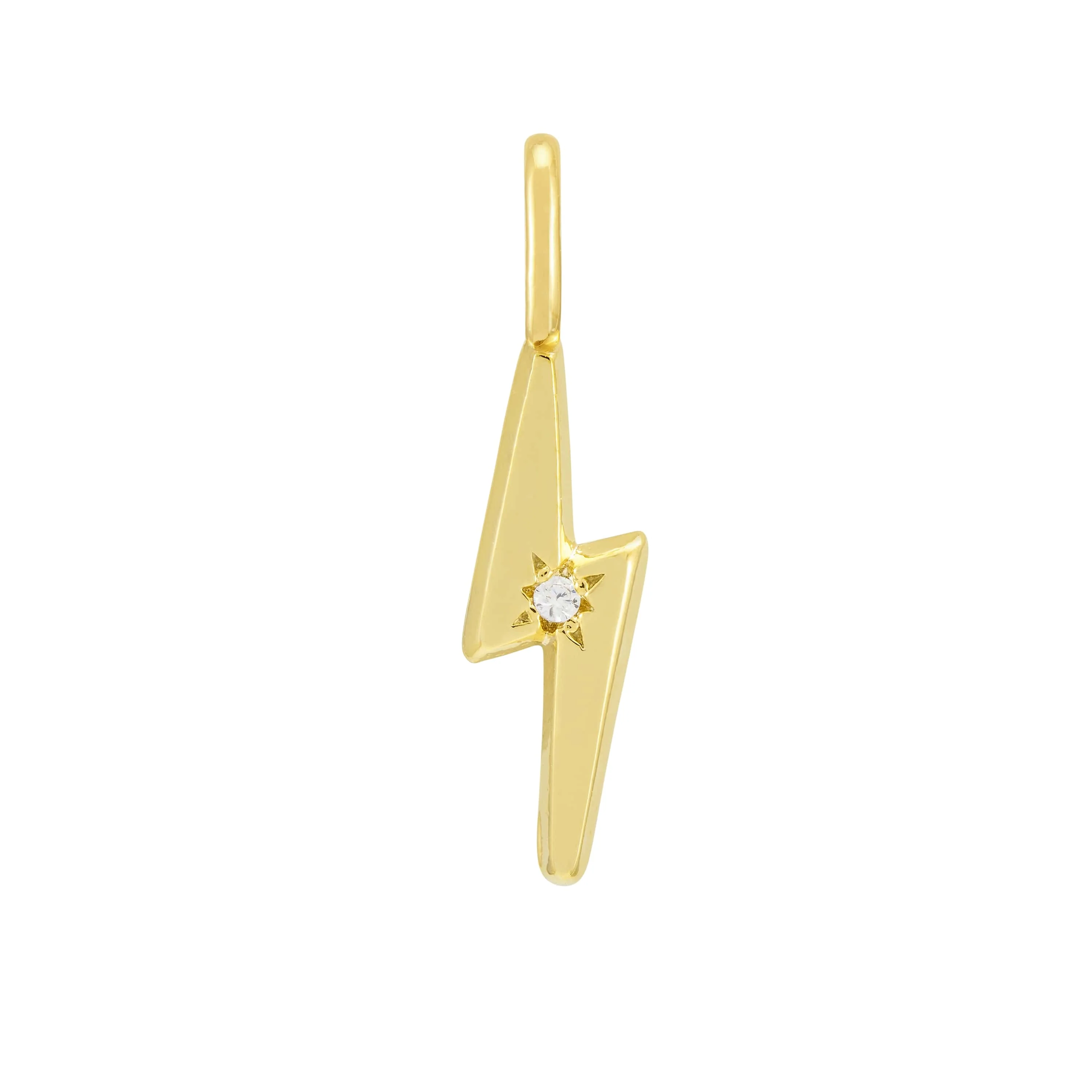 Lightning Bolt CZ Charm - Image 3
