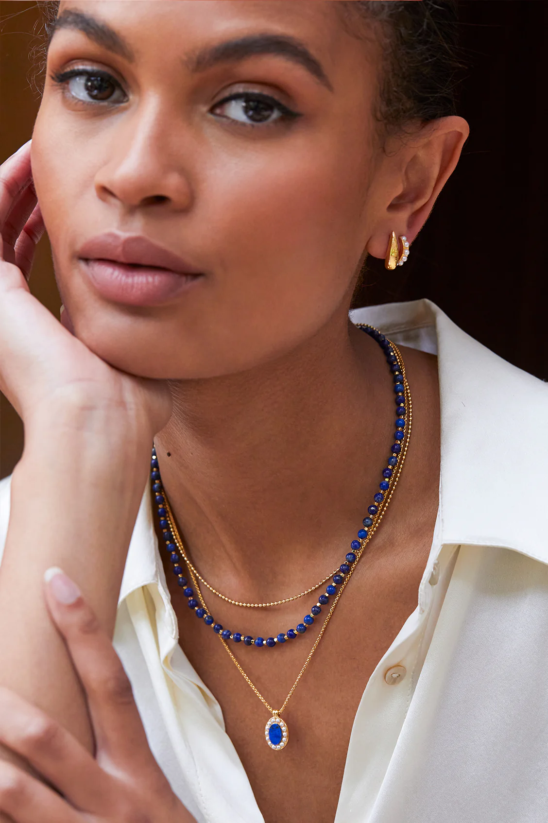 Gemstone Duo Necklace - Image 2