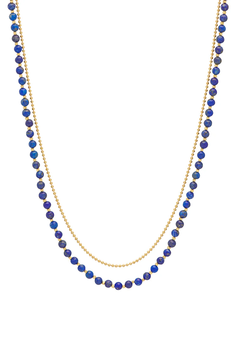 Gemstone Duo Necklace - Image 3