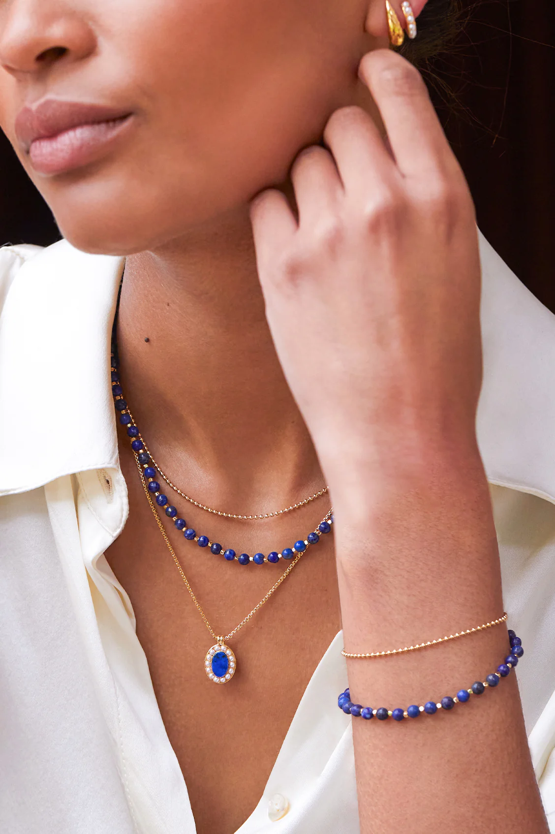 Gemstone Duo Necklace - Image 6