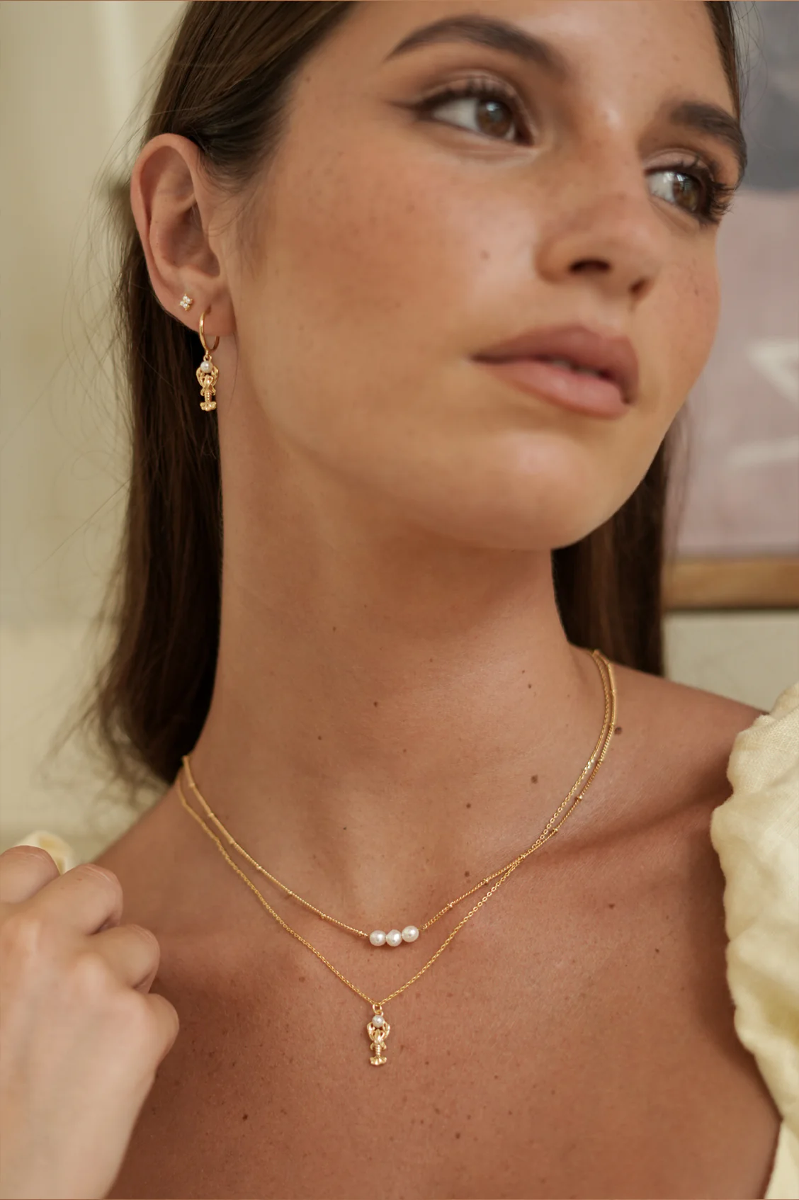 Lobster Charm Hoops - Image 2