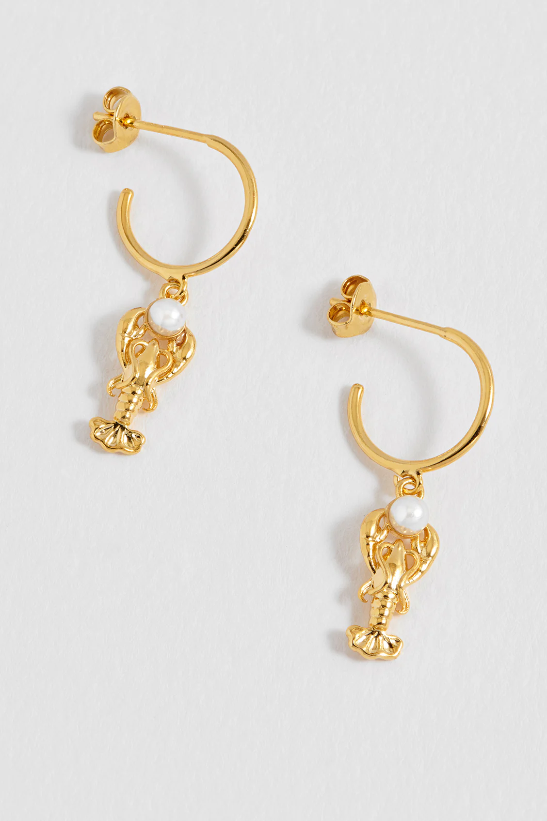 Lobster Charm Hoops - Image 4