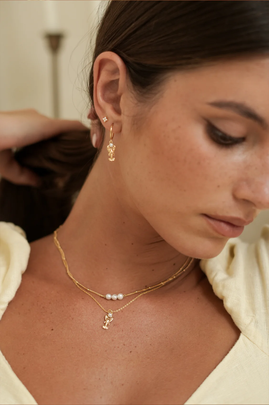 Lobster Charm Hoops - Image 5