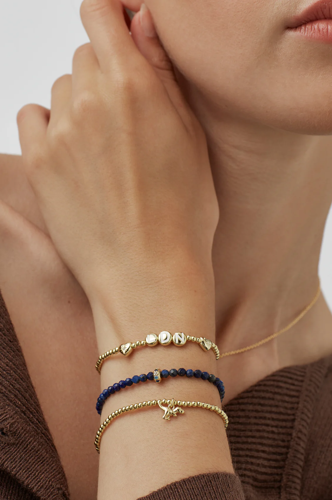 London Letter Bead Bracelet - Image 2