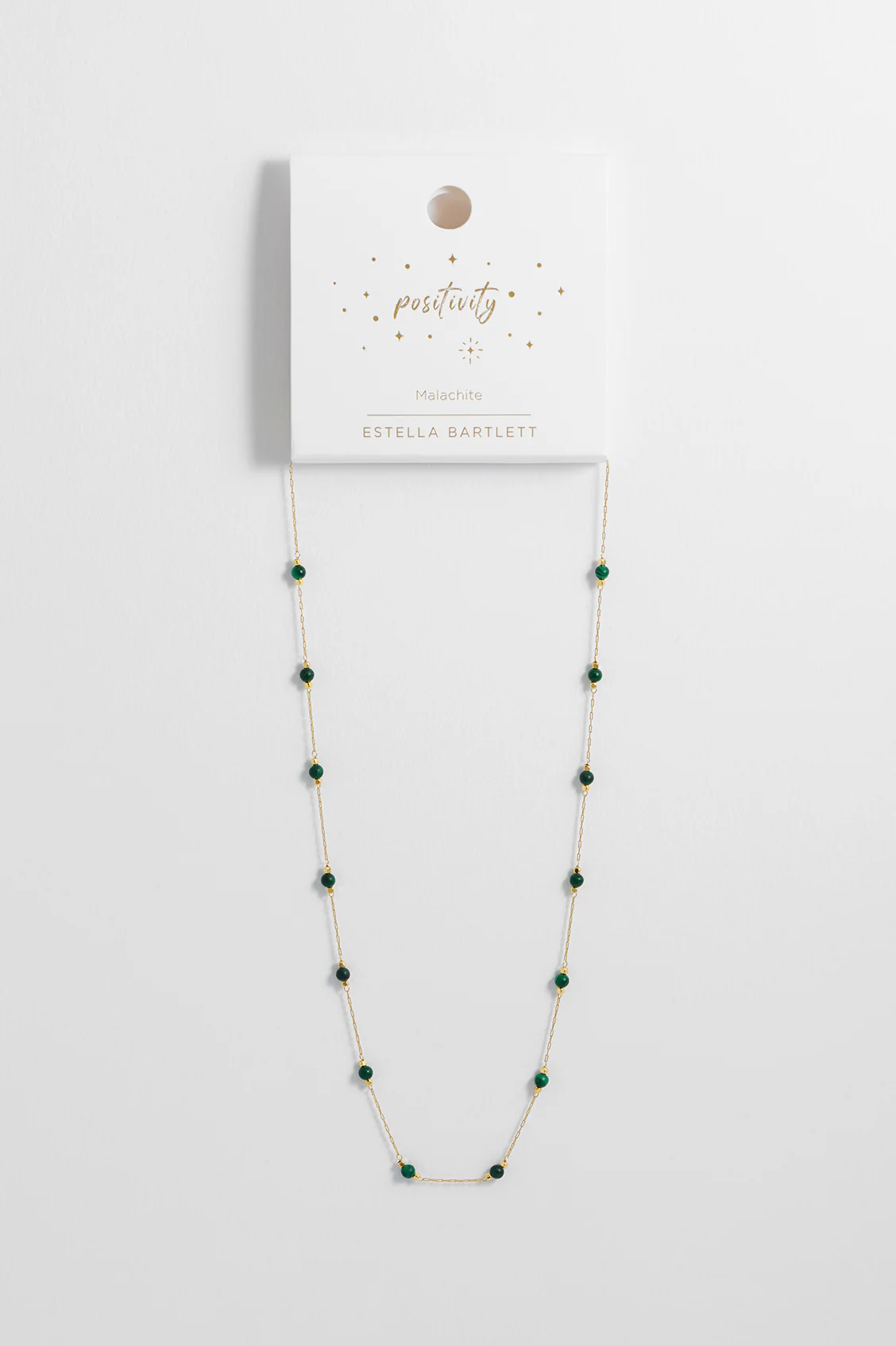 Wellness Malachite Gemstone Bead Necklace - Image 6