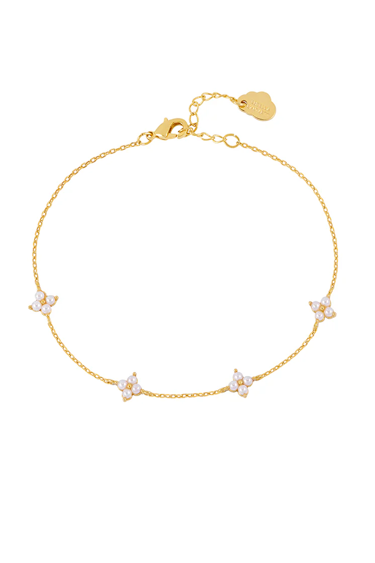 Mini Pearl Flower Bracelet - Image 3